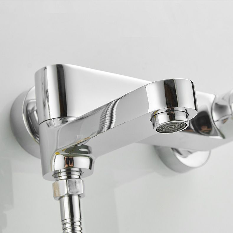 Modern Lever Handle Bath Faucet Trim Wall Mounted Bathtub Faucet