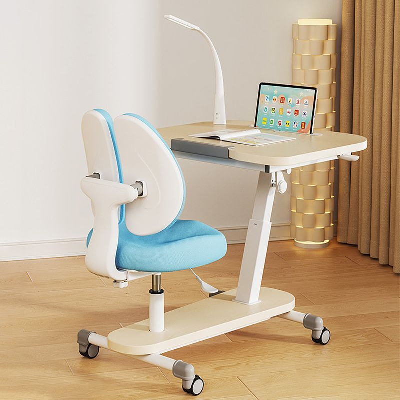 Adjustable Child Desk Home Table and Chair Set with Storage Shelves