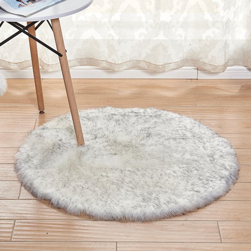 Contemporary Simple Plain Rug Comfort Shag Area Carpet Polypropylene Washable Rug for Living Room