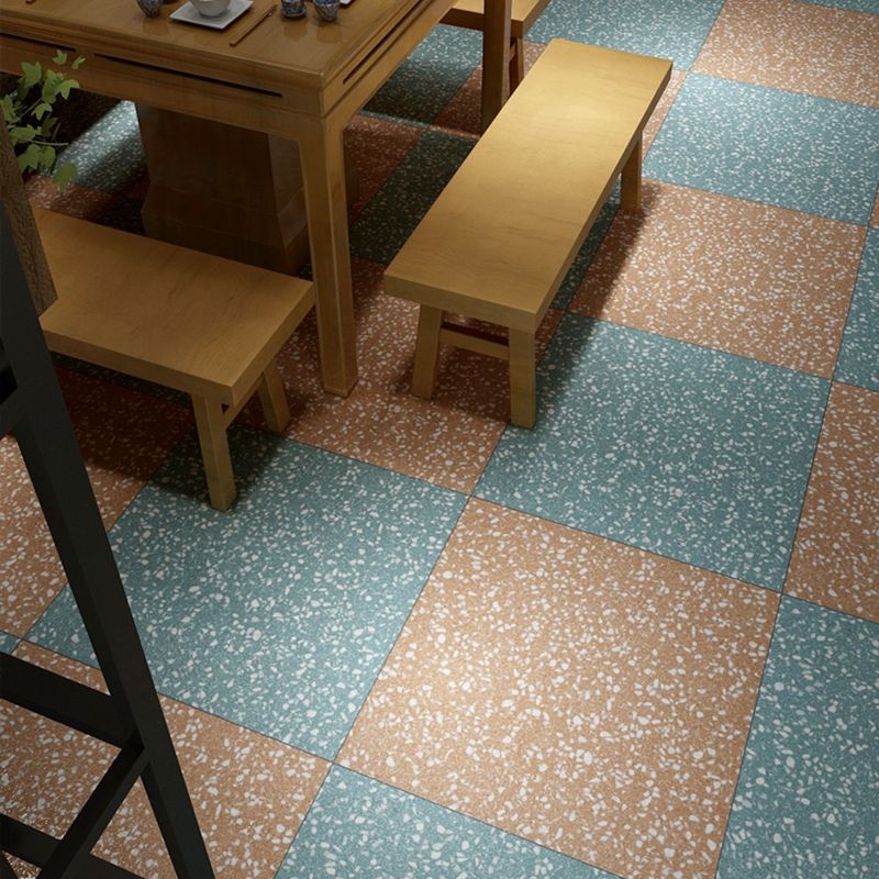 Patterned Floor and Wall Tile Square Mixed Material Singular Tile