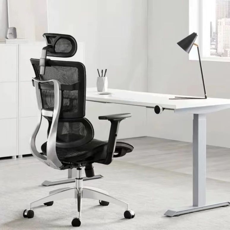 High Back Office Chair Contemporary Adjustable Seat Height Desk Chair