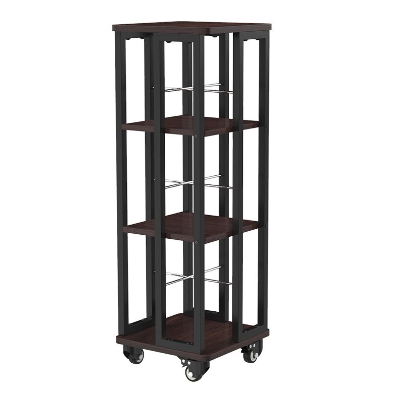 Modern Metal Bookshelf Standard Open Shelf  Vertical Bookcase