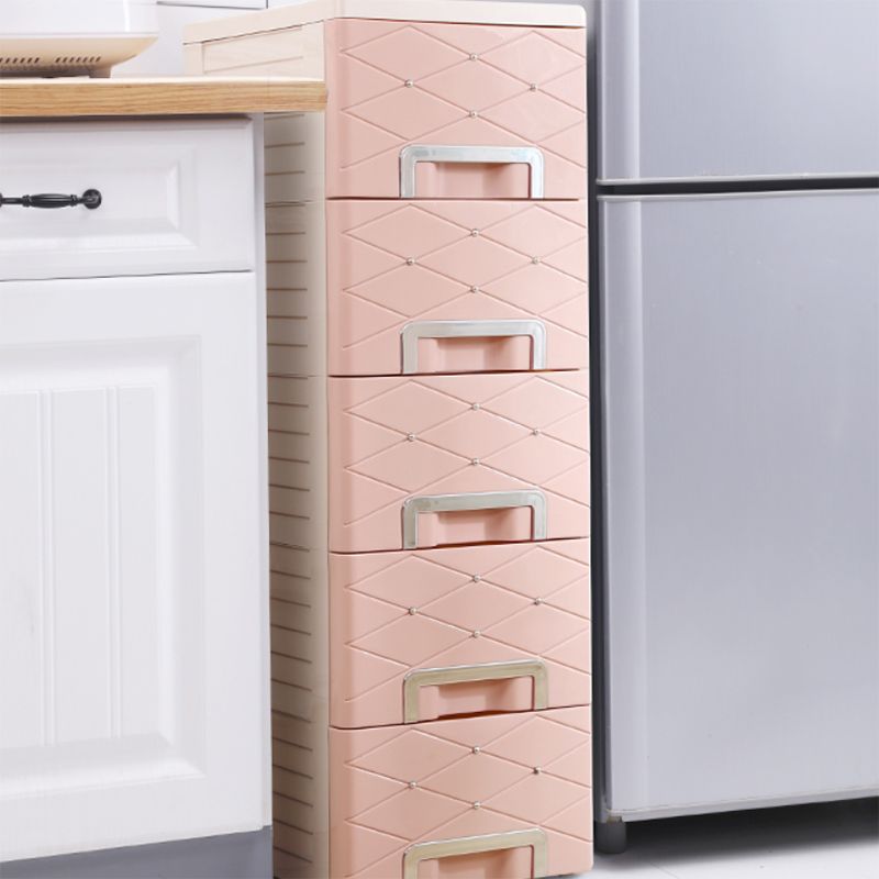 Modern Kids Dressers Plastic Vertical Nursery Dresser with Drawers for Home