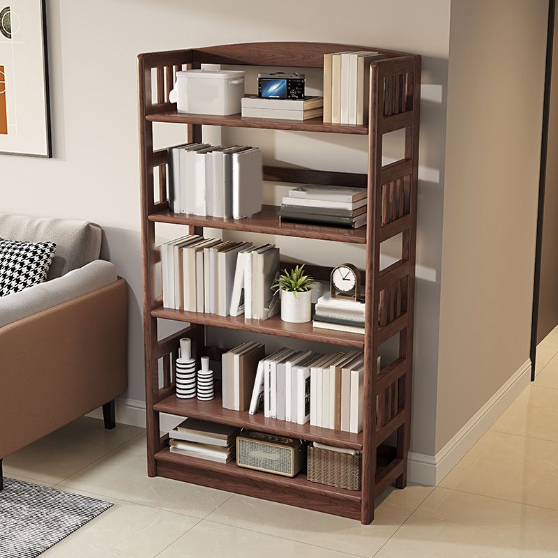 Scandinavian Open Back Standard Bookshelf Wooden Bookcase with Shelves