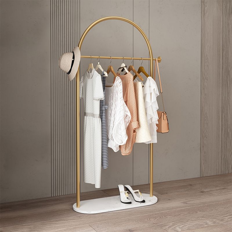 Modern Style Coat Rack Metallic Free Standing Hooks Design Coat Rack With Shelve