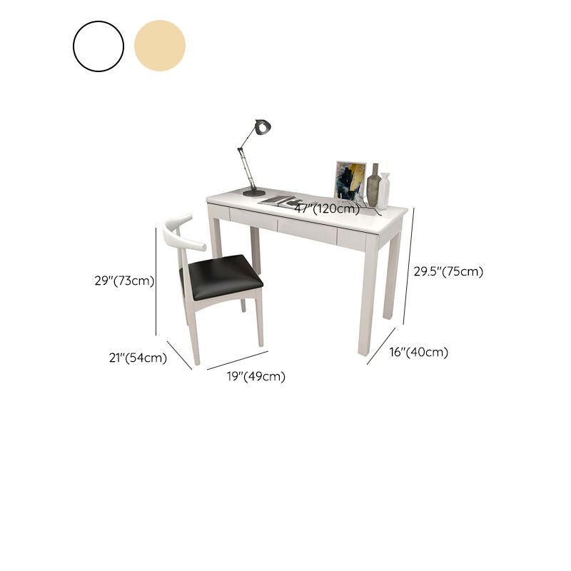 Desk and Chair Set Kids Desk 29.52" H Kids Writing Desk with Drawers