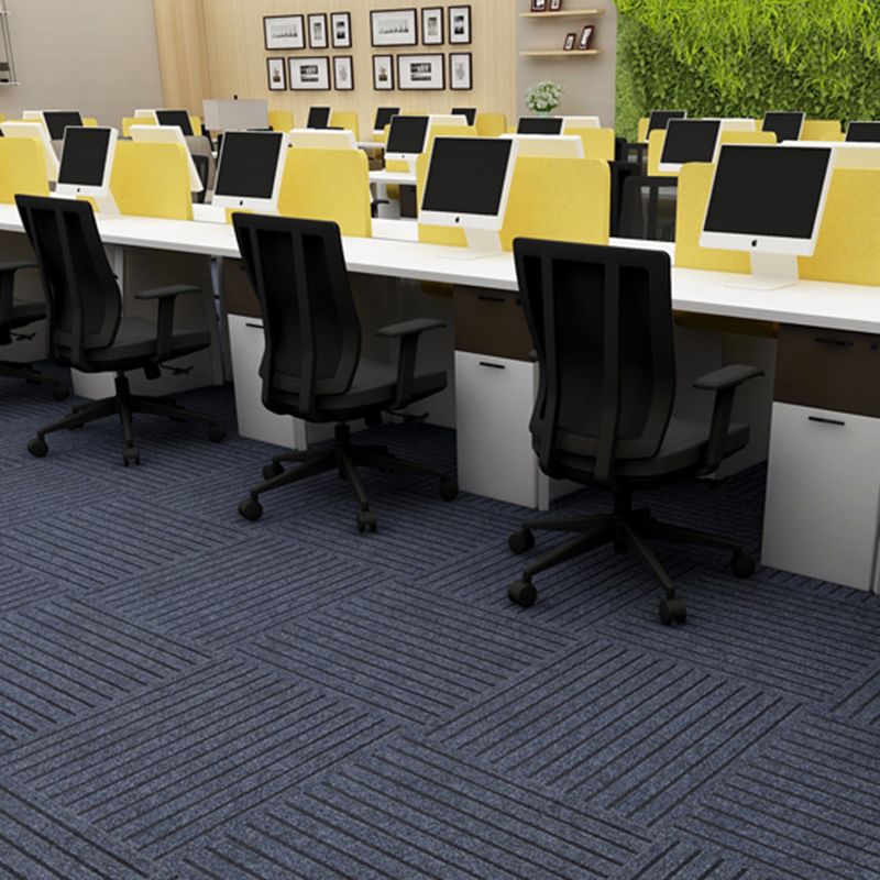 Dark Color Level Loop Carpet Tile Self Adhesive Indoor Office Carpet Tiles