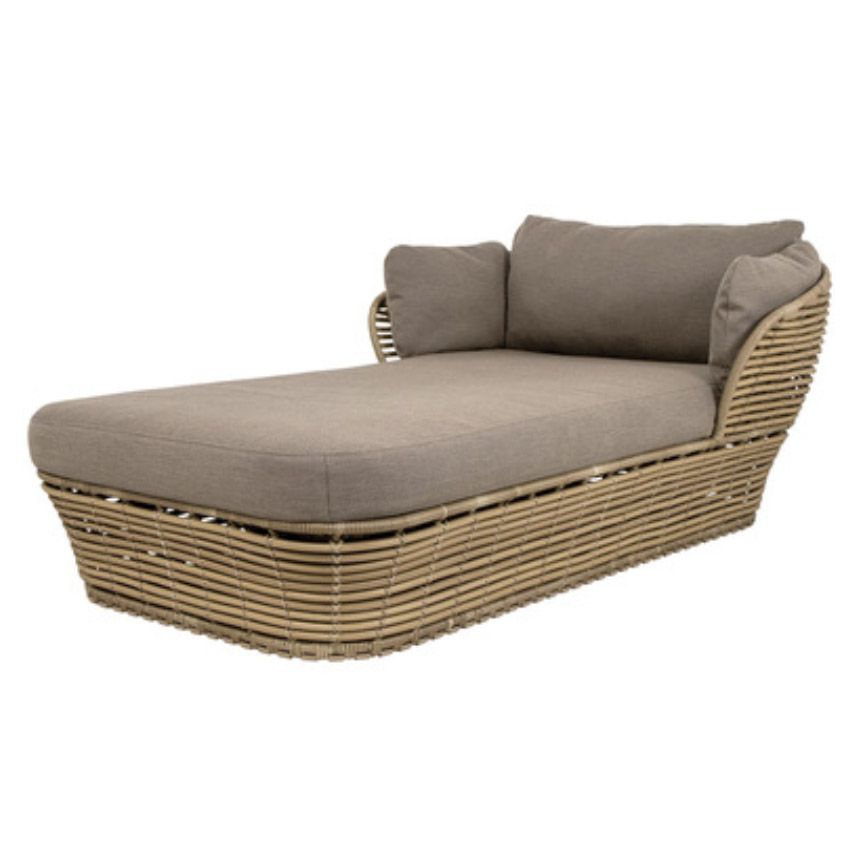 Modern & Contemporary Outdoor Loveseat Wicker/Rattan Fabric With Cushions