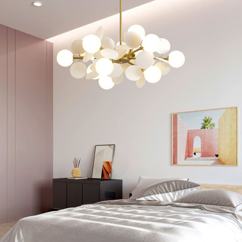 Bolle lampada lampada a sospensione a sospensione con soffitto camera da letto