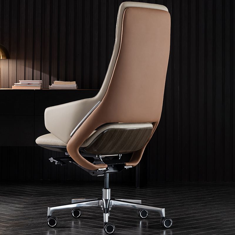 Modern Leather Managers Chair No Arm Executive Chair for Office