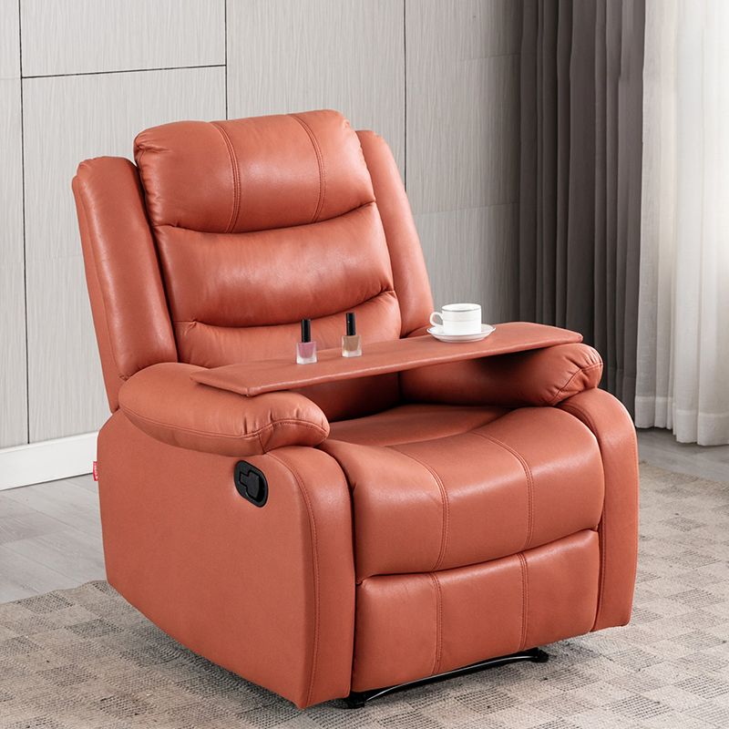 Contemporary Home Theater Recliner Manual-Push Botton Metal Solid Color Indoor