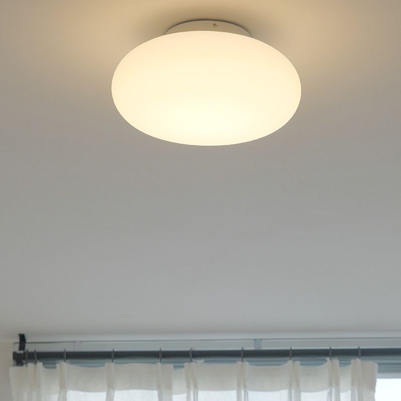 White Flush Mount Lighting Modern Metal Ceiling Light for Hallway