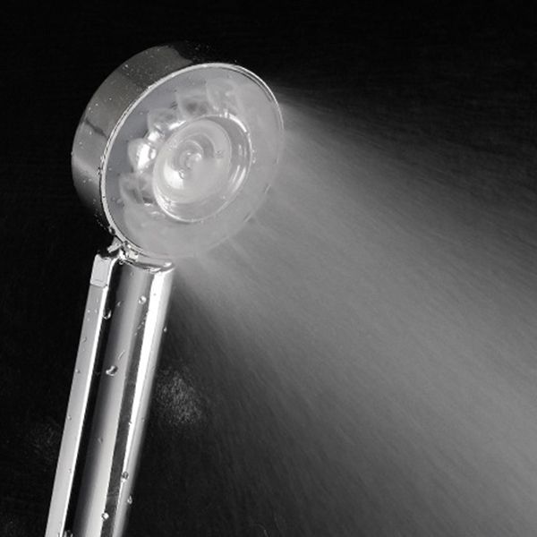 Metal Shower Heads Round Handheld Adjustable Shower Heads with Self-Cleaning