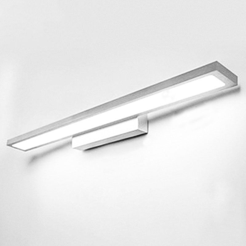 Lámpara rectangular de metal lámpara minimalista de pared led montada luminosa lámpara de luz