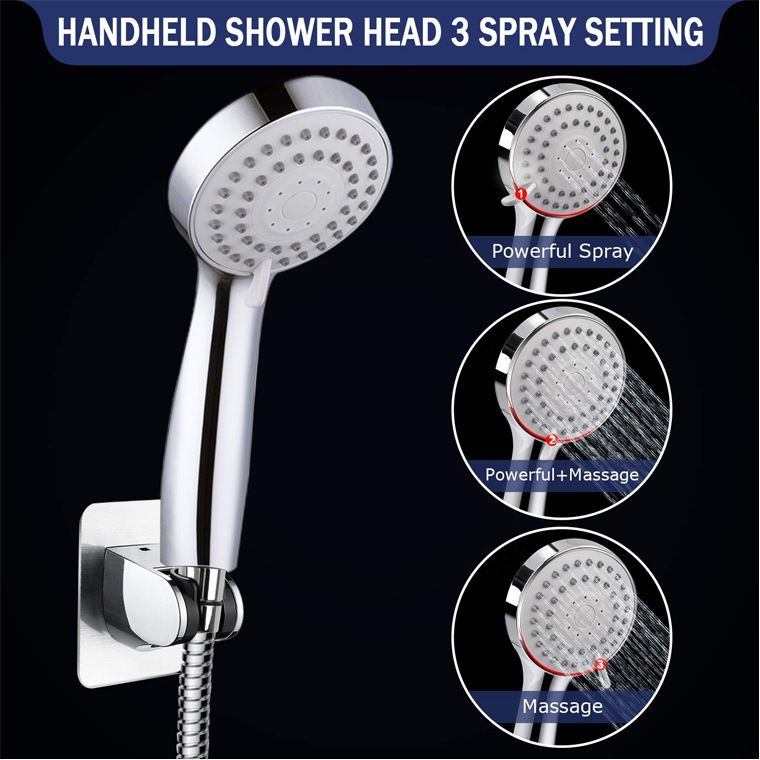 Round Dual Shower Heads Traditional Style Wall Mounted Dual Shower