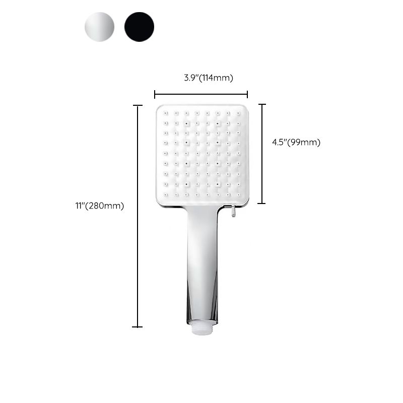 Square Modern Handheld Shower Head Leak Resistant Wall-Mount Showerhead