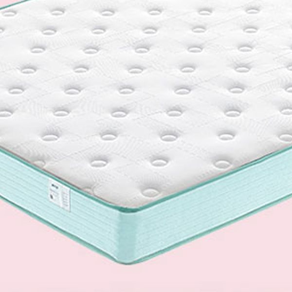 Pink Leather Modern Standard Bed Princess Upholstered Bed Frame with Mattress