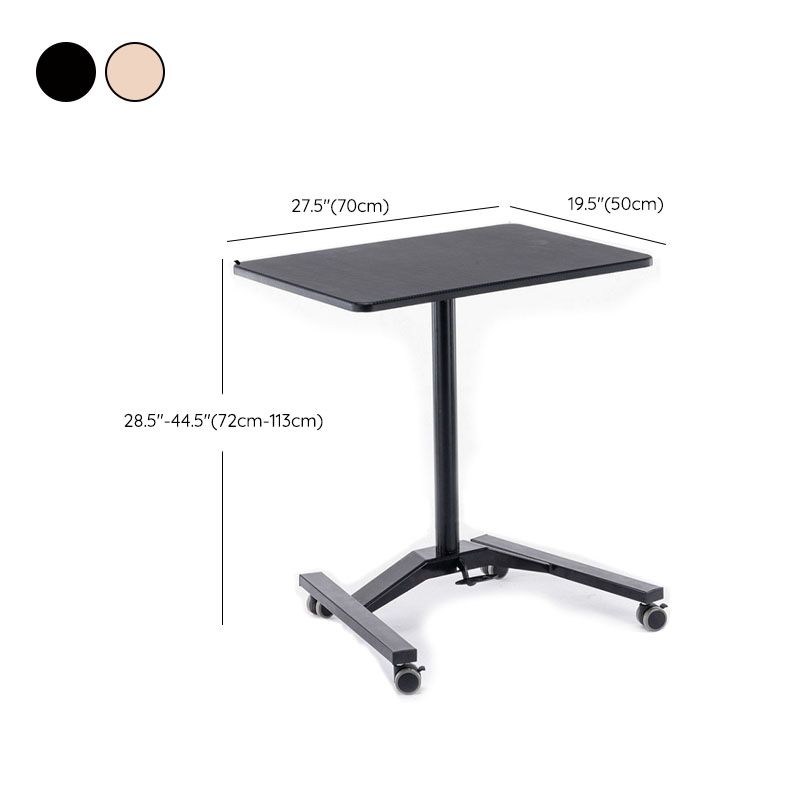 Adjustable Standing Office Desk Rectangular Shaped with Metal Legs