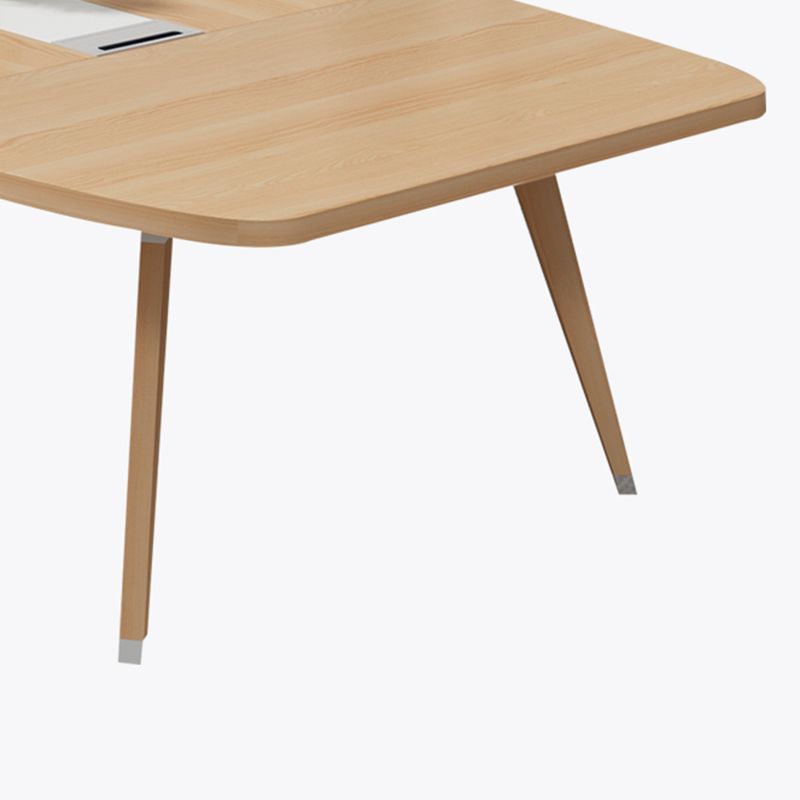 Contemporary Office Desk Solid Wood Writing Desk for Home Office