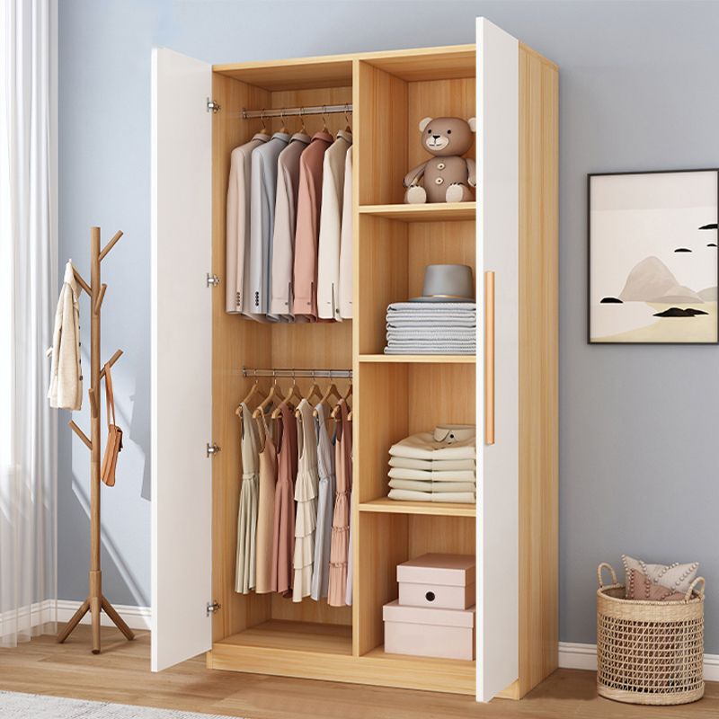 Modern Style Wardrobe Armoire Wood Wardrobe Closet With Doors