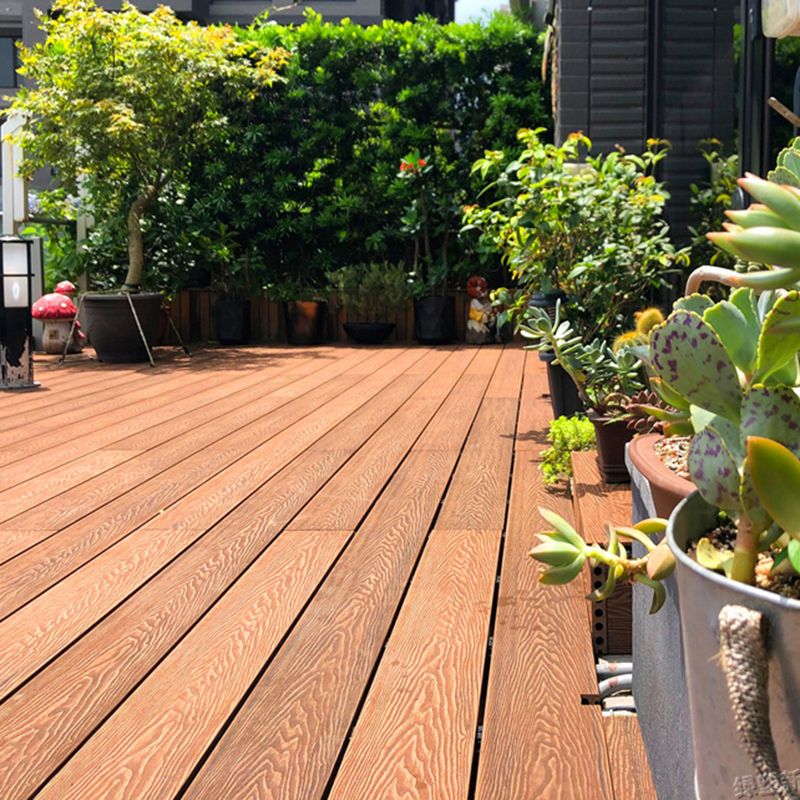 Outdoor Deck Plank Waterproof Slip Resistant Embossed Snapping Floor Board