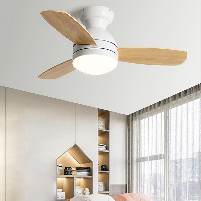 Metal Ceiling Fan Lamp Modern Style 1 Light Ceiling Fan Lighting for Children's Room