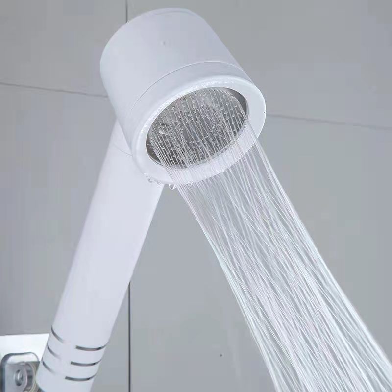 Contemporary Shower Head Combo White Adjustable Handheld Shower Head