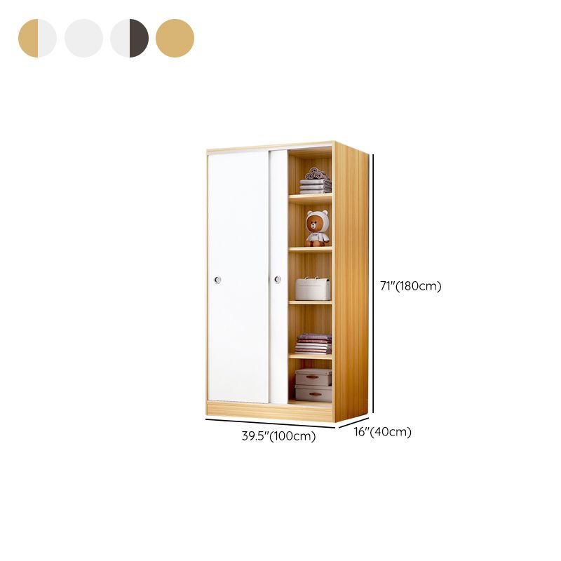 Modern Style Wardrobe Armoire Wooden Wardrobe Closet With Doors