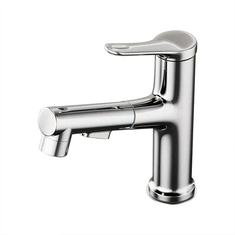 Modern Sink Faucet Solid Color Copper Basin Lavatory Faucet for Bathroom