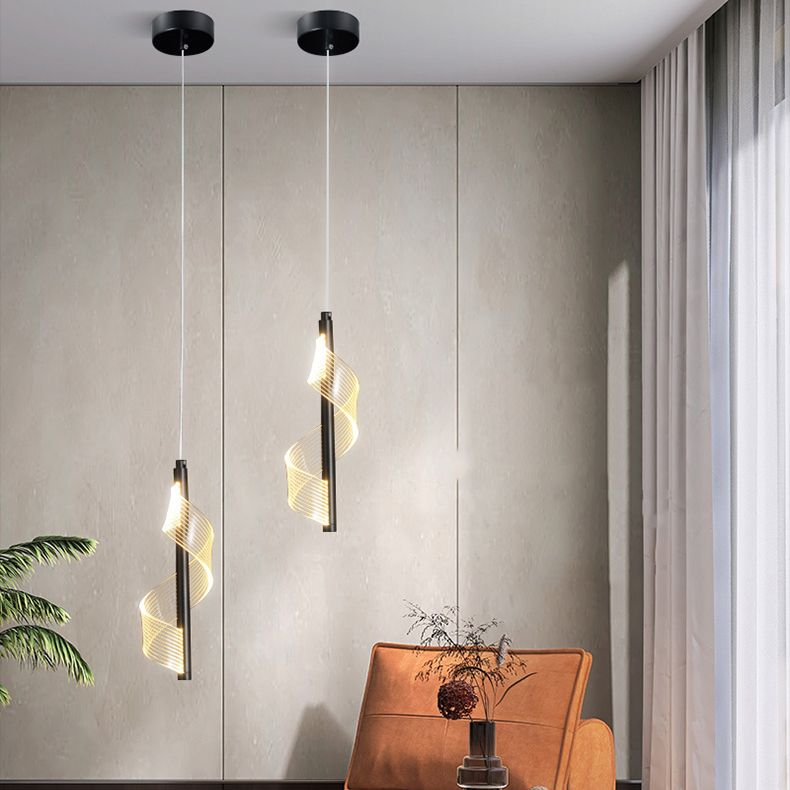 Unique Shape Metal Hanging Light Modern Style Multi Lights Hanging Light Fixtures