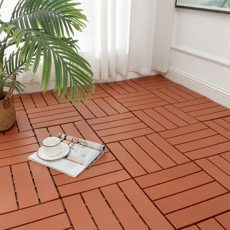 Scratch Resistant Decking Tiles Interlocking Composite Floor Tiles