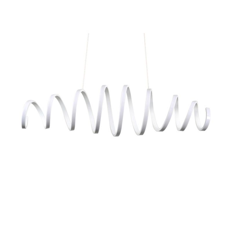 Modern Simplicity Twisting Pendant Chandelier Acrylic Hanging Light Fixture for Coffee Shop