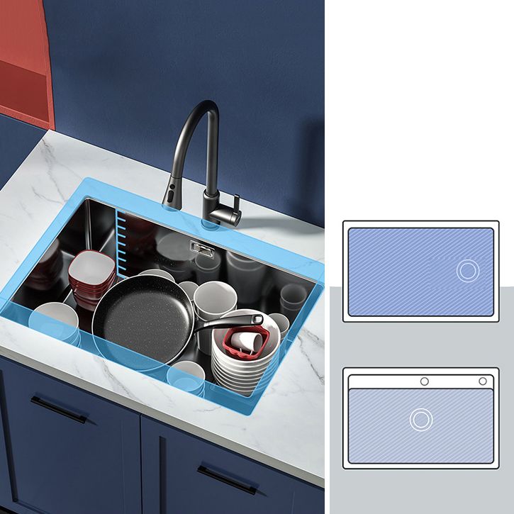 Modern Prep Station Sink Stainless Steel with Drain Assembly Undermount Kitchen Sink Only