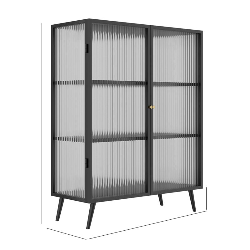 Multi-shelf Display Cabinet Industrial Storage Cabinet for Living Room