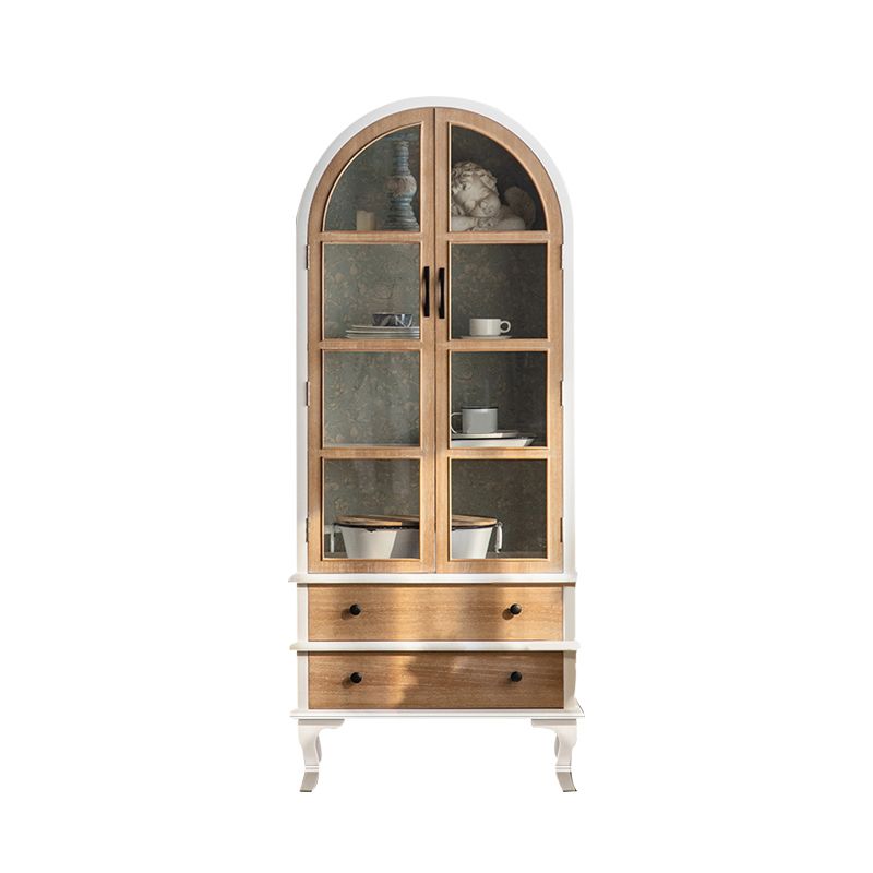 Poplar Traditional Display Stand Standard Display Cabinet for Dining Room