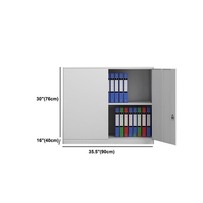 Contemporary File Cabinets Steel Frame Horizontal File Cabinet with Key Lock