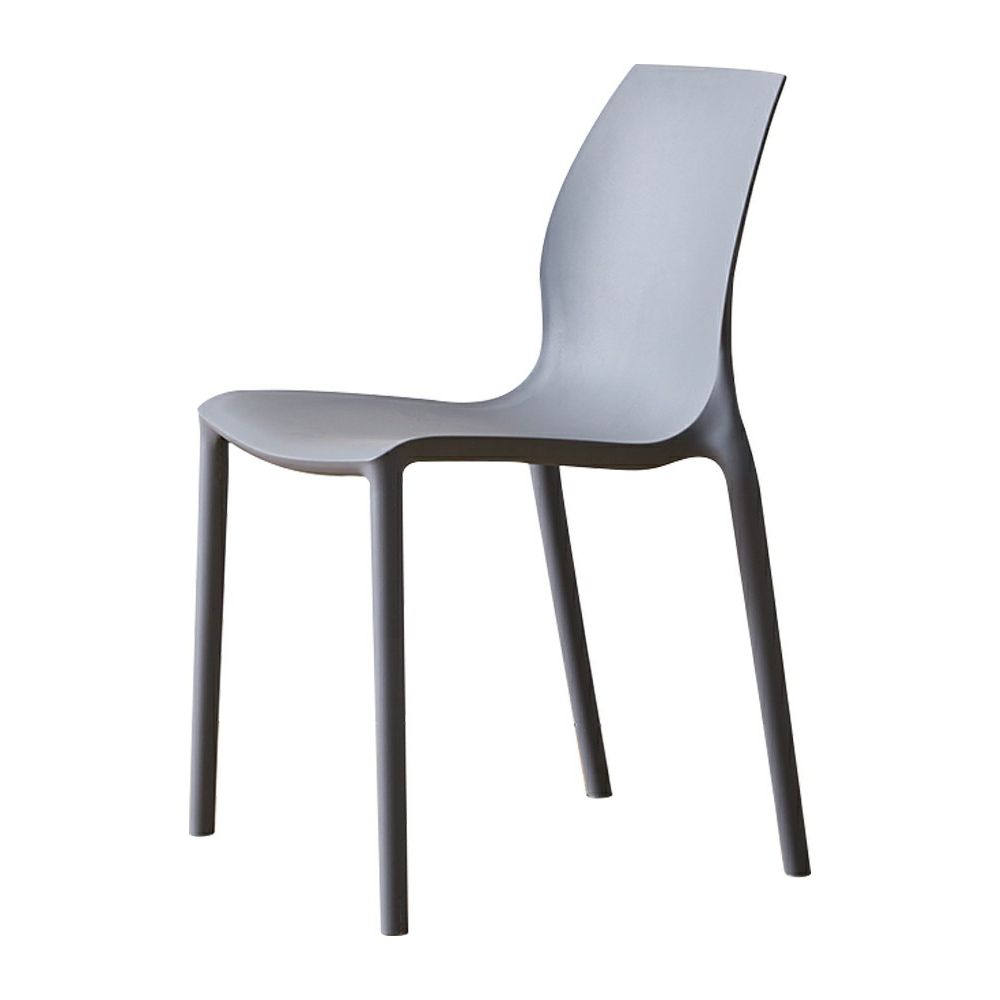 Contemporary Plastic  Dining Side Chair Stackable Side Chair Set for Dining Room