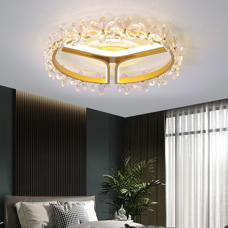 Multiple-Light Round Flush Ceiling Lights Modern Metal Flush Mount