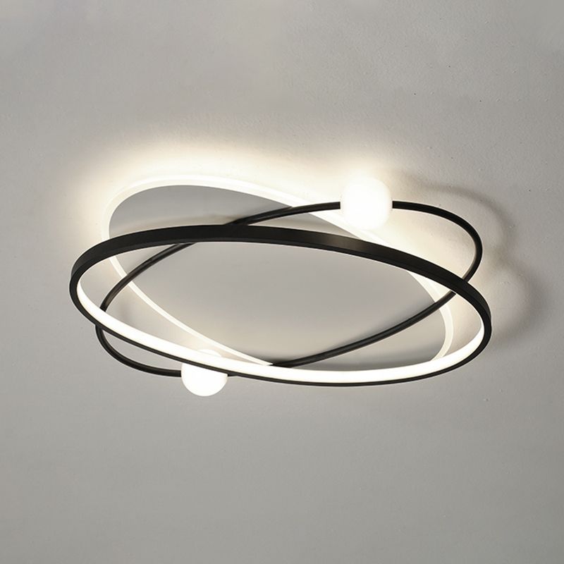 Forme de géométrie de style moderne Assients de plafond métal 4 luminaires de plafond luxules Light