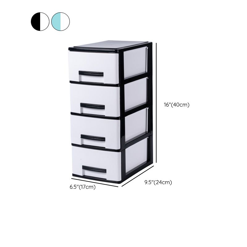 Vertical Drawers File Cabinet Plastic Modern File Cabinet for Home and Office