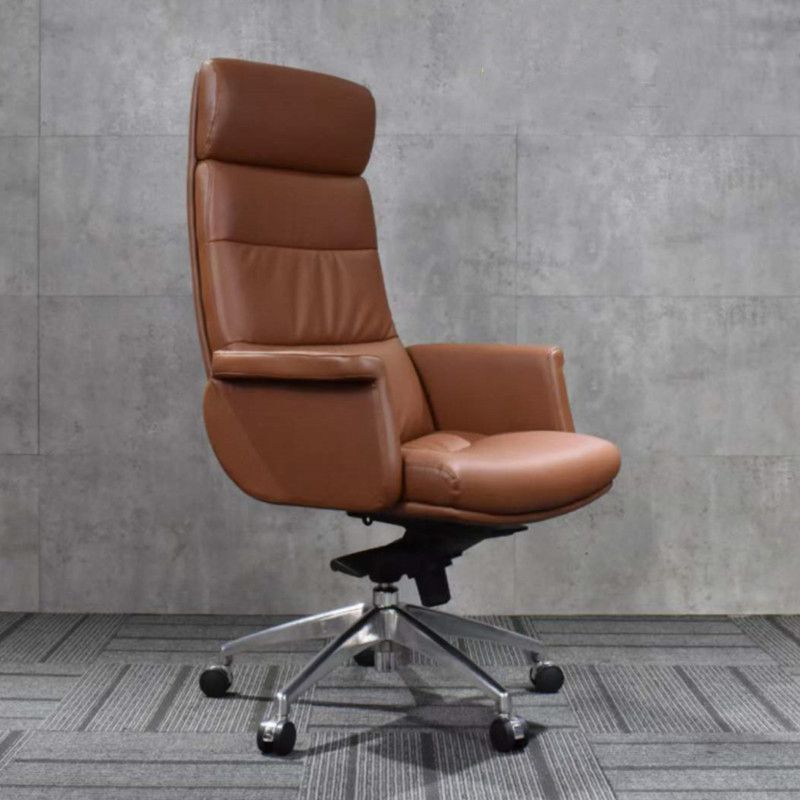 Modern Leather Executive Chair Height-adjustable Managers Chair for Office