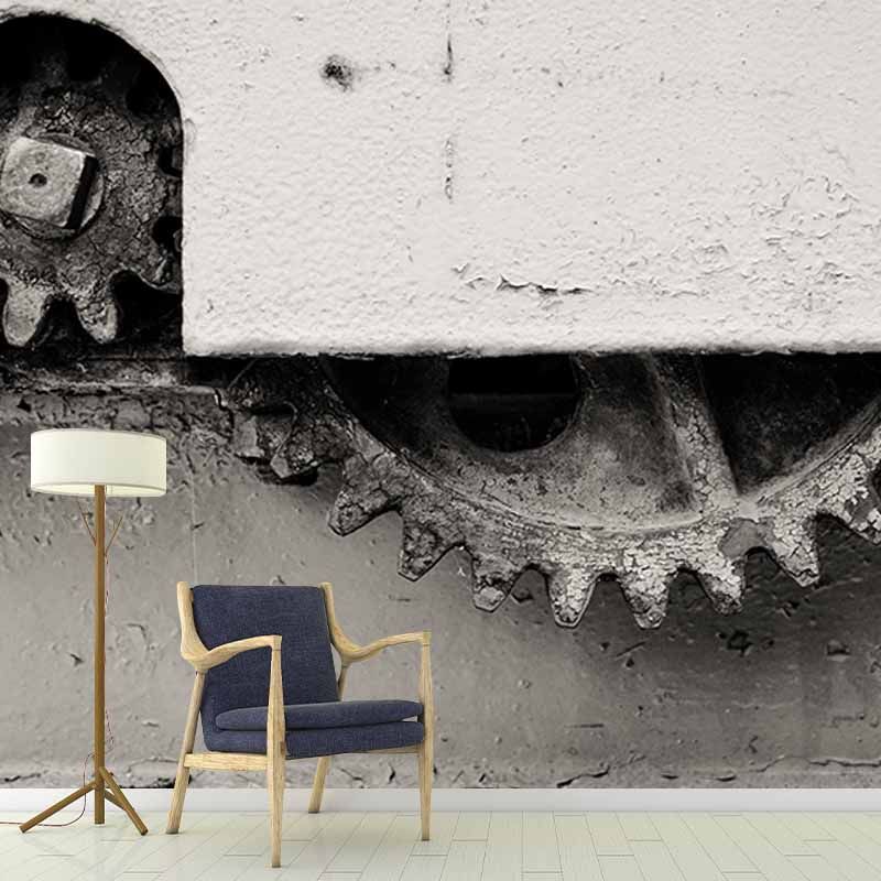 Gears Photography Mural Wallpaper Environment Friendly Living Room Wall Mural