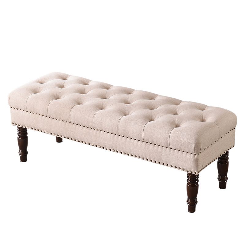 Foam Cushioned Bench 39.37" L x 15.75" W x 17.72" H Modern Bench with Nailheads