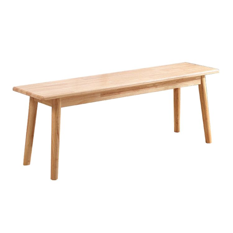 Natural Modern Solid Color Bench Solid Wood Entryway and Bedroom Seating Bench