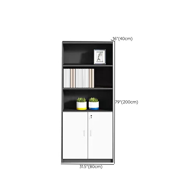 Industrial Style Vertical File Cabinet Locking Storage Wood Filing Cabinet