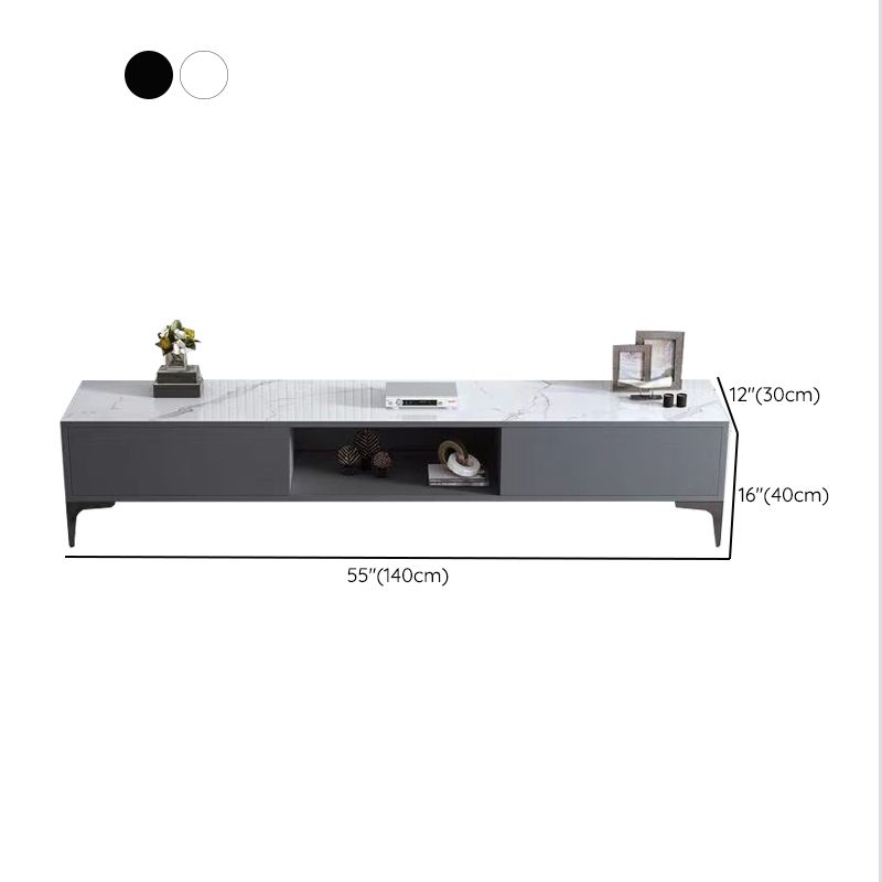 Faux Wood TV Media Stand Contemporary TV Console for Living Room