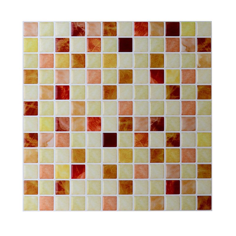 Self-Adhesive Mosaic Tile Wallpapers Bohemian Style PVC Wall Decor, 9.8' L x 9.8" W