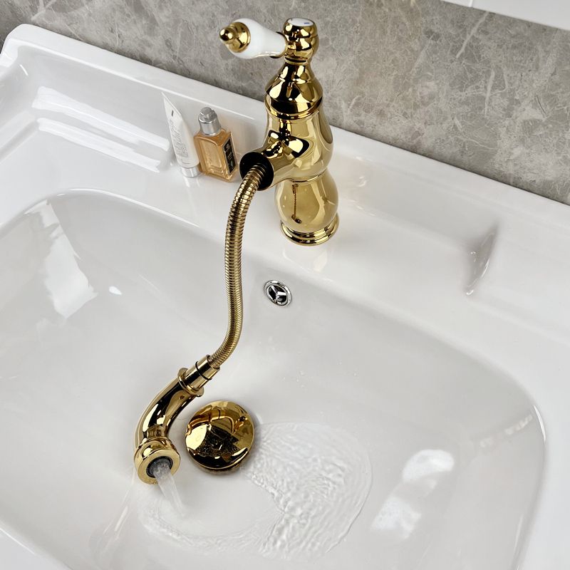 Traditional Wide Spread Bathroom Faucet Lever Handles Centerset Lavatory Faucet