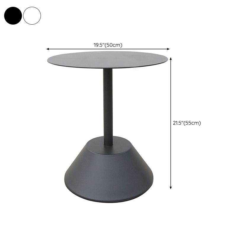 Industrial Metal Patio Table No Distressing Scratch Resistant Bistro Table