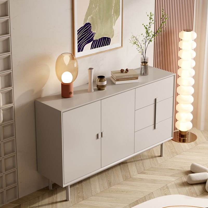 Contemporary Sideboard Cabinet Birch Sideboard Table with Doors for Living Room